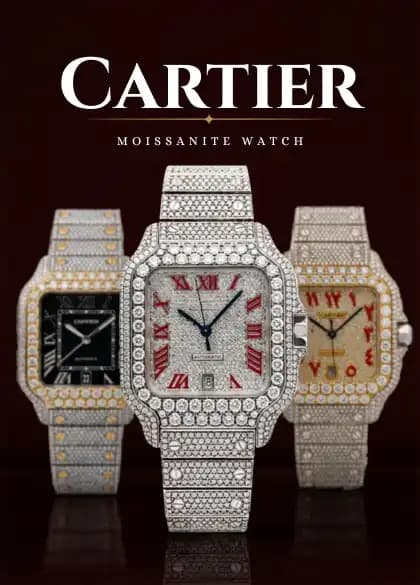 Cartier Moissanite Watches Collection
